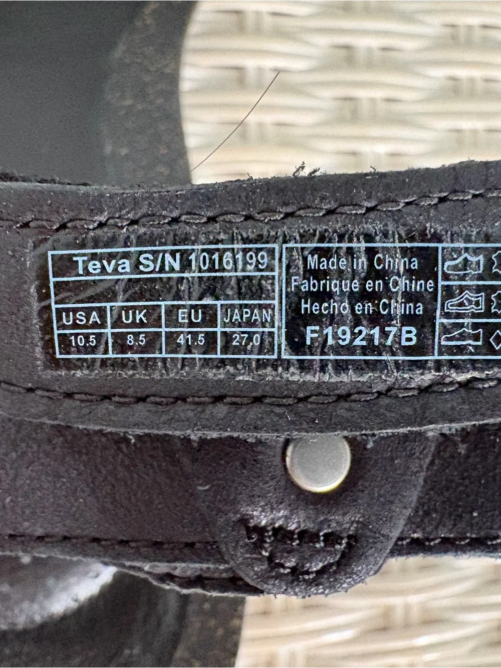 Teva Black Wedge Ankle-Strap Sandals